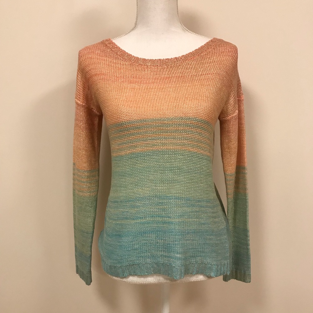 Anthropologie colorblock sweater- XS
